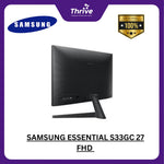 Load image into Gallery viewer, SAMSUNG ESSENTIAL S33GC 27 FHD 16:9 FLAT IPS 72% NTSC 100HZ 1Y PART + 3Y SERVICE