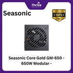 Load image into Gallery viewer, Seasonic Core Gold GM-650 - 650W Modular - 80+ Gold Certified - 7 Years Warranty Replacement