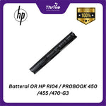 Load image into Gallery viewer, Batterai OR HP RI04 / PROBOOK 450 /455 /470-G3