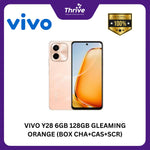 Load image into Gallery viewer, VIVO Y28 6GB 128GB GLEAMING ORANGE (BOX CHA+CAS+SCR)