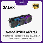 Load image into Gallery viewer, GALAX nVidia Geforce RTX 4090 24GB DDR6X SG (1-Click OC) -A RGB EFFECT - TRIPLE FAN -