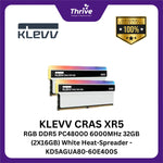 Load image into Gallery viewer, KLEVV CRAS XR5 RGB DDR5 PC48000 6000MHz 32GB (2X16GB) White Heat-Spreader - KD5AGUA80-60E400S
