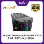 Load image into Gallery viewer, be quiet! Gaming Case PURE BASE 500FX Black - Side Tempered Glass - FREE 3 PCS Light Wings 120mm PWM ARGB Fans + 1 PC Light Wings 140mm PWM ARGB Fan - Type C 3.2 Ready