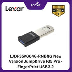 Load image into Gallery viewer, LJDF35P064G-RNBNG New Version JumpDrive F35 Pro - FingerPrint USB 3.2