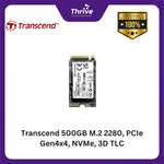 Load image into Gallery viewer, Transcend 500GB M.2 2280, PCIe Gen4x4, NVMe, 3D TLC