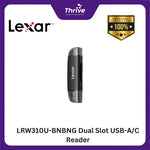 Load image into Gallery viewer, LRW310U-BNBNG Dual Slot USB-A/C Reader