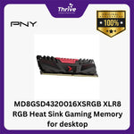 Load image into Gallery viewer, MD8GSD4320016XSRGB XLR8 RGB Heat Sink Gaming Memory for desktop