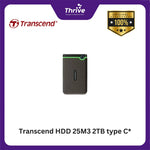 Load image into Gallery viewer, Transcend HDD 25M3 2TB type C*
