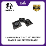 Load image into Gallery viewer, LIANLI UNIFAN TL LCD 120 REVERSE BLADE & NON REVERSE BLADE : TL 120 LCD TRIPLE PACK BLACK & WHITE