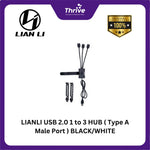 Load image into Gallery viewer, LIANLI USB 2.0 1 to 3 HUB ( Type A Male Port ) BLACK/WHITE