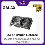 Load image into Gallery viewer, GALAX nVidia Geforce RTX 3070 Ti 8GB DDR6X SG (1-Click OC) - TRIPLE ARGB FAN -