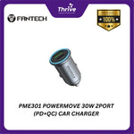 Load image into Gallery viewer, PME301 POWERMOVE 30W 2PORT (PD+QC) CAR CHARGER