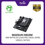 Load image into Gallery viewer, MAXSUN H610M 666 WIFI6 D5 (LGA1700, H610, DDR5, USB3.2, SATA3)