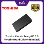 Load image into Gallery viewer, Toshiba Canvio Ready B3 3.0 Portable Hard Drive 4TB (Black)