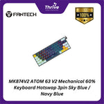 Load image into Gallery viewer, MK874V2 ATOM 63 V2 Mechanical 60% Keyboard Hotswap 3pin Sky Blue