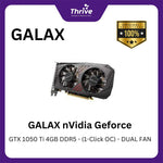 Load image into Gallery viewer, GALAX nVidia Geforce GTX 1050 Ti 4GB DDR5 - (1-Click OC) - DUAL FAN