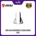 Load image into Gallery viewer, MSI AIO MODERN I7 1255 16GB 1TB W11+OHS 23.8FHD IPS BLK -AM242.832