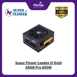 Load image into Gallery viewer, Super Flower Leadex III Gold ARGB Pro 650W - SF-650F14RG V2.0 - 80 PLUS GOLD - Full Modular - 10 Years