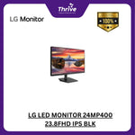Load image into Gallery viewer, LG LED MONITOR 24MP400 23.8FHD IPS BLK