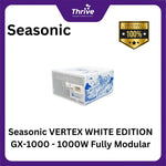 Load image into Gallery viewer, Seasonic VERTEX WHITE EDITION GX-1000 - 1000W Fully Modular - 80+ Gold Certified - ATX 3.0 Compatible - PCIe 5.0 Ready - 10 Years Warranty Replacement