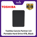 Load image into Gallery viewer, Toshiba Canvio Partner 3.0 Portable Hard Drive 4TB, Black