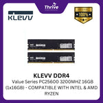 Load image into Gallery viewer, KLEVV DDR4 Value Series PC25600 3200MHZ 16GB (1x16GB) - COMPATIBLE WITH INTEL & AMD RYZEN