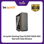 Load image into Gallery viewer, be quiet! Gaming Case SILENT BASE 600 Red with Side Window