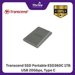 Load image into Gallery viewer, Transcend SSD Portable ESD360C 1TB USB 20Gbps, Type C