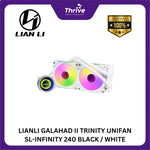 Load image into Gallery viewer, LIANLI GALAHAD II TRINITY UNIFAN SL-INFINITY 240 BLACK / WHITE