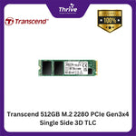 Load image into Gallery viewer, Transcend 512GB M.2 2280 PCIe Gen3x4 Single Side 3D TLC