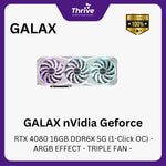 Load image into Gallery viewer, GALAX nVidia Geforce RTX 4080 16GB DDR6X SG (1-Click OC) - ARGB EFFECT - TRIPLE FAN -