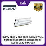 Load image into Gallery viewer, KLEVV CRAS V RGB DDR5 Brilliant White PC48000 6000MHz 64GB (2X32GB) - KD5BGUA80-60A300J