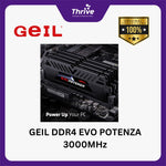 Load image into Gallery viewer, GEIL DDR4 EVO POTENZA 3000MHz Dual Channel 16GB (2x8GB) GAPB416GB3000C16ADC (Support AMD & INTEL