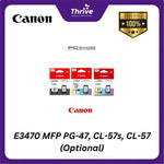 Load image into Gallery viewer, E3470 MFP PG-47, CL-57s, CL-57 (Optional)