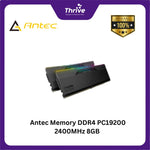 Load image into Gallery viewer, Antec Memory DDR4 PC19200 2400MHz 8GB (1x8GB) RGB Led - AMD4UZ124001608G-5S