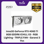 Load image into Gallery viewer, Inno3D GeForce RTX 4060 Ti 8GB GDDR6 ICHILL X3 - RGB Lighting - TRIPLE FAN - Garansi 3 Thn