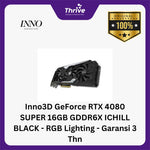 Load image into Gallery viewer, Inno3D GeForce RTX 4080 SUPER 16GB GDDR6X ICHILL BLACK - RGB Lighting - Garansi 3 Thn