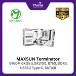 Load image into Gallery viewer, MAXSUN Terminator B760M GKD5 (LGA1700, B760, DDR5, USB3.2 Type-C, SATA3)