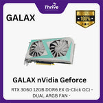 Load image into Gallery viewer, GALAX nVidia Geforce RTX 3060 12GB DDR6 EX (1-Click OC) - DUAL ARGB FAN -