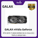 Load image into Gallery viewer, GALAX nVidia Geforce RTX 3070 Ti 8GB DDR6X SG (1-Click OC) - TRIPLE ARGB FAN -