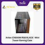 Load image into Gallery viewer, Antec CX600M RGB BLACK - Mini Tower Gaming Case - 4mm Tempered Glass Side Panel - Free 2Pcs 120mm RGB Fans Reverse + 1Pcs 120mm RGB Fans