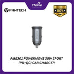 Load image into Gallery viewer, PME301 POWERMOVE 30W 2PORT (PD+QC) CAR CHARGER