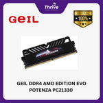 Load image into Gallery viewer, GEIL DDR4 AMD EDITION EVO POTENZA PC21330 2666MHz Dual Channel 16GB (2x8GB) 19-19-19-43 GAPB416GB2666C19DC