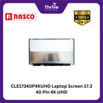 Load image into Gallery viewer, CLE17340P4KUHD Laptop Screen 17.3 40 Pin 4K UHD B173ZAN01.0 / LQ173D1JW31