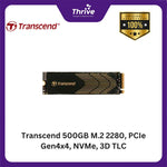 Load image into Gallery viewer, Transcend 500GB M.2 2280, PCIe Gen4x4, NVMe, 3D TLC
