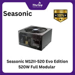 Load image into Gallery viewer, Seasonic M12II-520 Evo Edition 520W Full Modular - 80+ Bronze Certified - 5 Years - Retail Box (NO OEM)