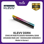 Load image into Gallery viewer, KLEVV DDR4 CRAS XR RGB PC32000 4000MHz 32GB (2X16GB) RGB LED - KD4AGUA80-40B190Z ( Made In Korea )