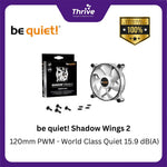 Load image into Gallery viewer, be quiet! Shadow Wings 2 - 120mm PWM - World Class Quiet 15.9 dB(A)