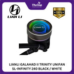 Load image into Gallery viewer, LIANLI GALAHAD II TRINITY UNIFAN SL-INFINITY 240 BLACK / WHITE