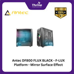 Load image into Gallery viewer, Antec DF800 FLUX BLACK - F-LUX Platform - Mirror Surface Effect - 4mm Tempered Glass Side Panel - FREE 3 PCS 12CM ARGB FANS + 2 PCS 12CM FAN